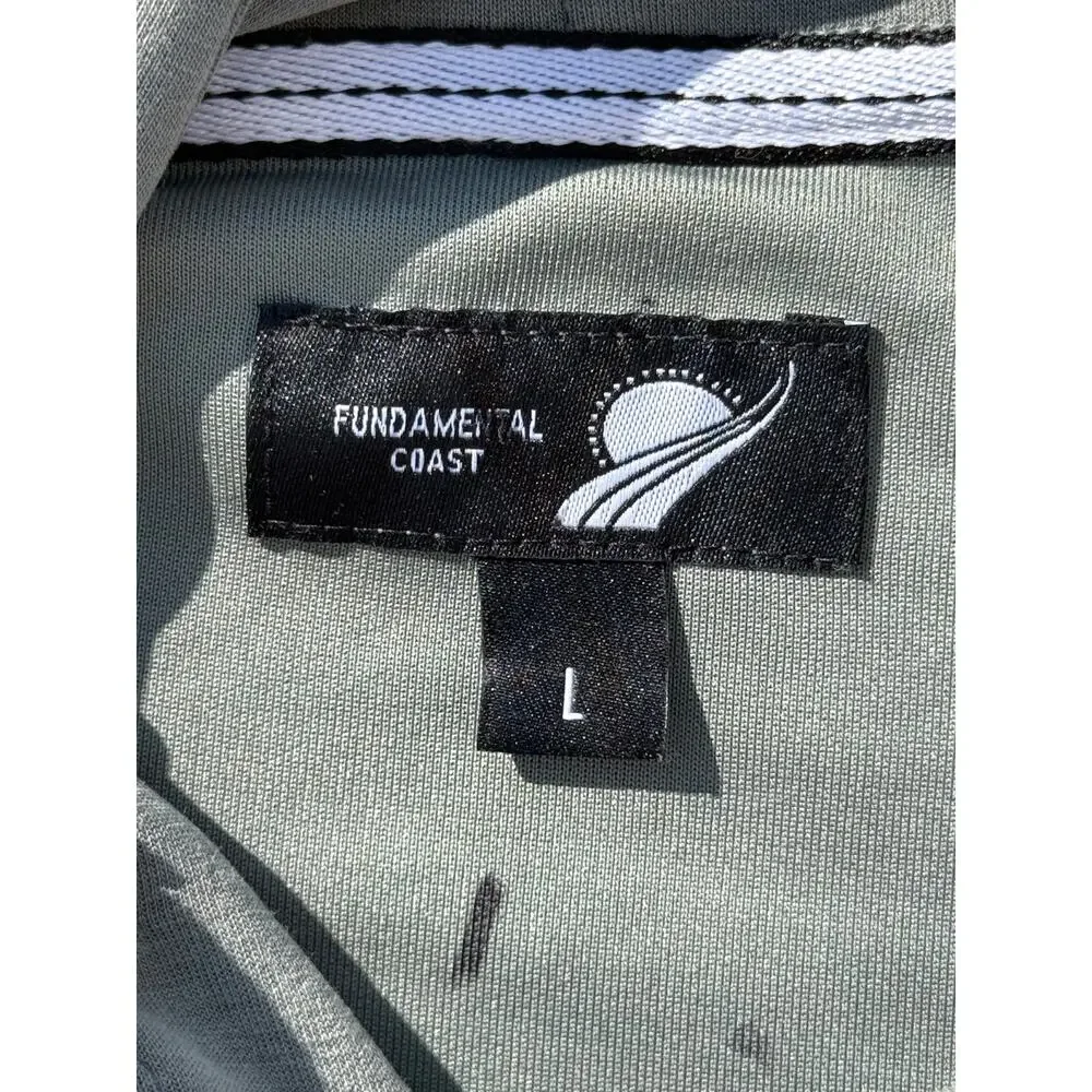 Fundamental Coast Pullover Hoodie Mens Size Large Gray Pullover solid light